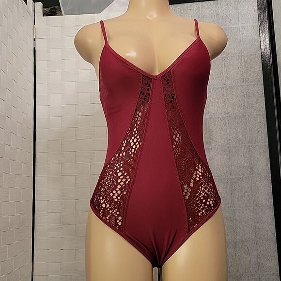 WOMEN"S SHADE &SHORE LACE DESIGN DETAILS ONE-PIECE WOMEN"S SWIMSUITS - Picture 12 of 14